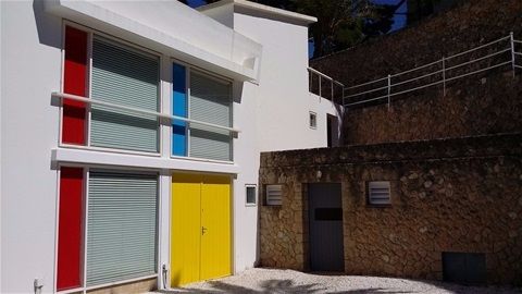Mirós atelier i Cala Mayor. En del af museet Fundació Pilar y Joan Miro.