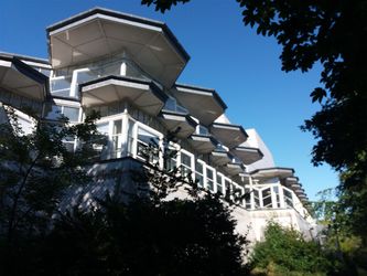 Musikhuset, Esbjerg. Set fra bagsiden i Esbjerg Bypark. 